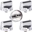 5304502763 Stove Knobs Replacement for Frigidaire Stove Replaces PS11724147 AP5984069 - Only Compatible with Frigidaire Gas Range/Oven/Stove Knobs 5 Pack