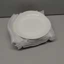 Sweese Porcelain 7.8 Inch Dessert Plates Set of 6 - White Salad Plates, Appetizer Plates, Small Plates - Dishwasher, Microwave, Oven Safe, Smooth Glaze, Scratch Resistant