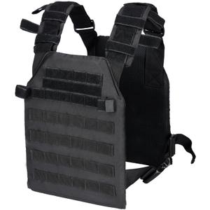 Greencity Weight Vest Adjustable Strength and Endurance Training, Tactical Vest Quick Release with Molle System, Fitness Workouts, Running (Black-1)