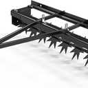 YINTATECH 48" Lawn Aerator Tow Behind with Universal Hitch for spike Aerator, Black (32")