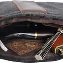 Canvas Belt Bag for Men, Tobacco Pipe Waist Purse, Smoking Accessory Waist Bag for Hiking Camping Riding Fishing