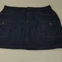 Women’S Summer Denim Skirt High Waist Stretchy Jean Skirt with Pockets Medium 18