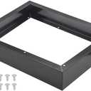 Microwave Filler Kit 2.95”W Black Microwave Trim Kit Replaces Whirlpool W10164739 - Universal Microwave Trim Kit Fits Most Brands - Fills Over the Range Oven Cabinet Gap - 10.75”D x 17.25”H