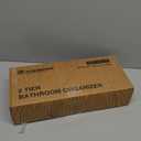 Forbena 2 Tier Bathroom Counter Organizer, White and Grey Coffee Bar Organizer for Countertop, Wood Shelf Tray for Vanity Makeup Storage, Small Kitchen Sink Top Organizers for Coffee Bar Station