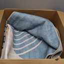 DCX Abstract Machine Washable 5x7 Rug, Mid Century Modern Rug for Living Room, Soft Low Pile Non Slip Carpet, Kid & Pet Friendly Stain Resistant Rug for Bedroom Dining Room Office, Blue & Yellow