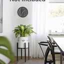 Mkono Plant Stand - EXCLUDING Plant Pot, Mid Century Modern Tall Metal Stand Indoor Flower Potted Holder, Display Rack, Fits Up to 10 Inch Planter, Black