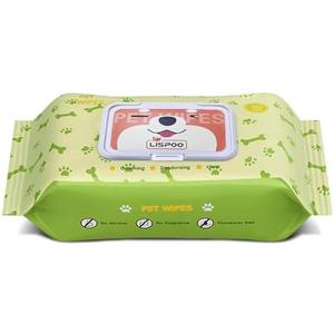 LISPOO Pet Wipes -Cleaning and Grooming for All Pets, Alcohol-Free Portable Pack, Gentle for Face, Body, Paws and Butt-Thick Nonwoven Fabric-80 Count, 3Pack BBD: 3/14/2027