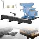 Mount Vise and Grinder- Table Mount and Hitch Mount, 7.9" x 7.9" Mounting Plate, DIY Installation Durable Hitch Accessories for Workbench & Mobile Use