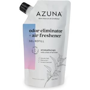 Azuna Home Odor Eliminator for Strong Odor | 12oz Gel Refill | Aromatherapy