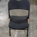 Amazon Basics Sturdy Foldable Plastic Chair, Portable, 350-Pound Capacity, Black, 6-Pack