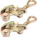 2 PCS Cable Grip Steel Wire Puller 1 Ton - 2210lb Pulling Load Cable Puller Tool for Wire Rope, Widely Used-Suitable for all Kinds of Steel Cables and Cables, by GENHAKON.