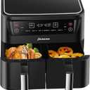 Panana Air Fryer 8.5QT, 6 in 1 Air Fryers Dual Zone 2 Busket,1800W Air Fryer for Roast, Bake, Dehydrator, Defrost, Reheat Quick Meals