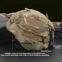 AZB Tactical Airsoft Helmet Cover with Counterweight Bag for MICH 2000 Ver2/ACH Helmet
