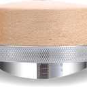 Espresso Distribution Tool 58mm Maple Coffee Distributor Adjustable Depth Stainless Steel Espresso Leveler Premium Espresso Machine Accessories For Coffee Bar