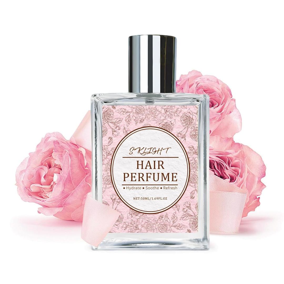 Hair Perfume for Women - Long-Lasting Scent, Frizz Control & Odor-Eliminating Formula, Pheromone-Infused, Hair & Body Fragrance Mist, Perfume Oil Nourishes & Hydrates, Fresh Romantic Rose Scent