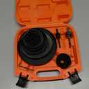 HORUSDY Hole Saw Set 24PCS Hole Saw Kit,Hole Saw Drill Bit Kit, 3/4"-6" (19-152mm) 17PCS Saw Blades, 2 Mandrels, 3 Drill Bit, Installation Plate, Hex Key, For Drywall, Soft Wood, Plywood, Plastic, PVC