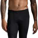 2XU Men's Core Compression Tights - Enhances Performance & Recovery (Black/Nero)