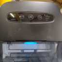 GoveeLife Smart Ice Maker Countertop, Portable Ice Machine with Voice Control, 9 Ice Cubes in 6 Minutes 3 Sizes, 26lbs/24Hrs, Self Cleaning RGB Lights, Quiet Ice Maker with Scoop for Kitchen Silver