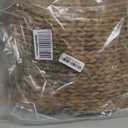 MIXUMON Handmade Water Hyacinth Christmas Tree Collar 24"  Rustic Basketweave Tree Base Cover, Eco-Friendly Skirt Alternative with Cord Cut-Out (Natural)