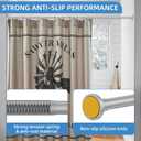 CorkLatta Matte Silver Shower Curtain Rod,1 Inch Diameter Stainless Steel Adjustable Spring Tension Rods 32 to 68",with Holders,Anti-Slip,Curtain Rods No Drilling(1 Pack)