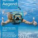 Aegend Snorkeling Gear for Adults Youth Kids, Snorkel Mask with Top Dry Valve - Panoramic View Anti-Leak and Anti-Fog with Mesh Bag for Snorkeling, Scuba Diving, Freediving & Swimming