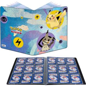 Ultra Pro | Pokemon Pikachu & Mimikyu 9-Pocket Folder | Trading Card Accessory | Ages 6+, Black