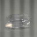 TOFLEN 50 Pack 3.5 oz Plastic Dessert Cups with Spoons, Irregular Square Mini Dessert Bowls for Party Trifle, Yogurt Parfait, Pudding, Appetizers