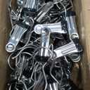 100 Pack Hanger Clips, Heavy Duty Laundry Hooks with 360 Rotation - Space Saving Clothes Pins for Closet, Boots, Pants, Hats, Towels (Silver)