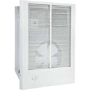 198 High Capacity Wall Heater, White Painted Grille,4000/2000 W at 240 V/120V with Adjustable Thermostat compatible with Broan 198 Wall Heater for Kitchens, Living Rooms, and Entryways