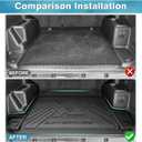 Mixsuper Cargo Liner for Toyota 4Runner 2010-2024 5 Seater (No 3rd Seat or No Sliding Cargo Deck), Trunk Mat for 4Runner Accessories Cargo Mat Rear Trunk Liner Black