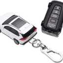 for Toyota Key Fob Cover Car Styling Protection Key Shell-Key fob case compatible with Toyota Camry Corolla RAV4 Highlander Avalon C-HR GT86 Prius Smart Remote Key-Light White