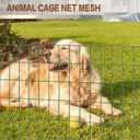 Tongmo 2 ft x 100 ft Green PVC Coated Welded Wire Fence, 16GA Garden Chicken Wire Fence Roll, Mesh Size 2" x 4" Hardware Cloth, Ideal for Yard Protection and Poultry Netting