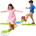 Light Up Stepping Stones for Kids, 15 piece Balance Beams Toddler Stepping Stones Obstacle Course Sensory Toys with Game Spinner and Card for Indoor Outdoor Toys Gifts for 3 4 5 6 7 8 9 Years Old Kids