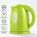 OVENTE Electric Kettle, 1.7L Fast Boiling Water Heater for Coffee or Tea, BPA Free with Water Level Gauge, Auto Shut-Off, Boil-Dry Protection, Indicator Light and Removable Filter, Green KP72G