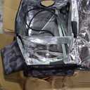 Heated Cat House for Outside, Insulated Weatherproof Heated Outdoor Cat House with Waterproof Eaves & Escape Door, Elevated Outdoor Cat Shelter for Feral Stray Cat (Black Camo, 25.6"x16.5"x18")