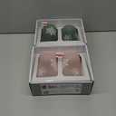 Tabletops Gallery 4 Piece Pink and Green Snowflake Soda Can Glass Set