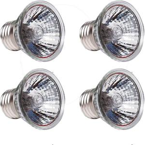 25W UVA+UVB Reptile Bulbs(4 Pack)- 110V Lizard Lamp Heating Lamp Spot Lamp for Turtle Aquarium Aquatic Reptile Lizard Habitat Heat Light