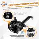 Front Left Side Steering Knuckle & Wheel Bearing Hub Assembly Replacement# 698-447 698447 LK051 Fit 2008-2012 Accord