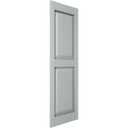 14 3/4"W x 28"H Mid-America Vinyl, TailorMade Two Equal Panels, Raised Panel Shutters, w/Installation Shutter-Lok's (Per Pair), 385 - French Roast
