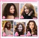 5 Sizes Self Grip Hair Rollers Set, 64 Pcs Rollers Hair Curlers with Clips Comb for Long Medium Short Hair (60 48 40 32 20mm), Pink