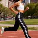 Womens Track Pants with Zipper Pockets Loose Straight Leg Sweatpants, 28/30/32/34 Inseam, Petite/Regular/Tall (Black, XXL)