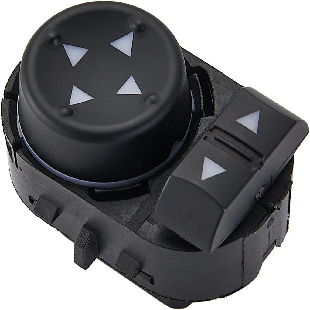Power Mirror Switch Fits for 2007-2014 Chevy Silverado GMC Sierra 1500 2500 HD 3500 HD, Front Driver Outside Mirror Switch Control Replaces 22883768, 25778970