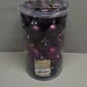 Valery Madelyn Christmas Tree Decorations Ornament Set Decor, 24ct 2.36 Inches Purple Shatterproof Christmas Ball Ornaments Hanging Xmas Holiday Party Decor