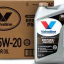 Valvoline Restore & Protect Full Synthetic 5W-20 Motor Oil 5 QT, Case of 3