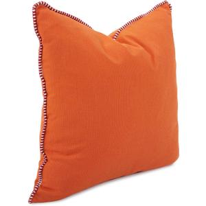 Howard Elliott Fluffy Throw Poly Insert Outdoor Pillow, Sunbrella Square Cushion Cover with Textured Trim Cording for Couch, Sofa, Indoor & Outdoor Use, 20 x 20 Inch, Seascape Canyon