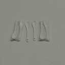 6PCS Porcelain White Coffee Spoons Espresso Tea Sauce and Desserts Ceramic Spoons