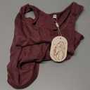 Zeagoo Womens Tank Tops 2026 Sleeveless Square Scoop Neck Spring Summer Tee Shirts Basic Outfits Trendy Clothes, Wine Red, Medium