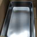6 Pack Hotel Pans, 1/1 Full Size 4 Inch Deep Steam Table Pan, Stainless Steel Commercial Food Pan Anti Jam Steam Pan, Breading Trays for Hotel, Party, Buffet, Catering Supplies