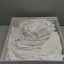 Shilucheng 100% Cotton Queen Size Sheets Set - 600 Thread CountLuxury Egyptian Cotton Bed Sheets5-Star Hotel Quality Sheets, Breathable & Cooling, 16 Inch Deep Pocket - 4 Piece (White, Queen)