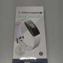 Fitbit Inspire HR Heart Rate and Fitness Tracker With S and L Bands, White, One Size, 1 Count